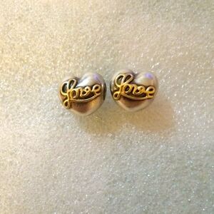 Pandora charm Love in 14k gold & sterling silver